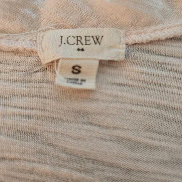 J. CREW Blush Pink Sleeveless Rushed Tank Top with Clear Sequins SIZE S - Picture 4 of 8